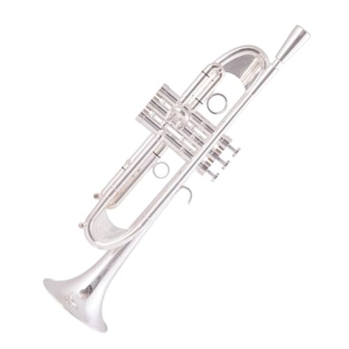 B-Trompete Profiinstrument versilbert Musikinstrument Trompete von QASKLBN