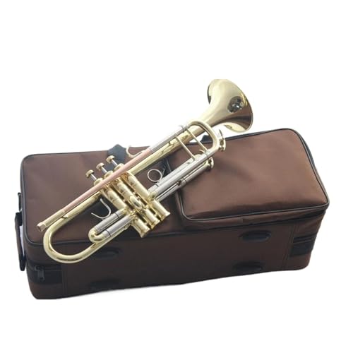 Bb-Trompete aus Phosphorbronze professionelles Musikinstrument Musikinstrument Trompete von QASKLBN