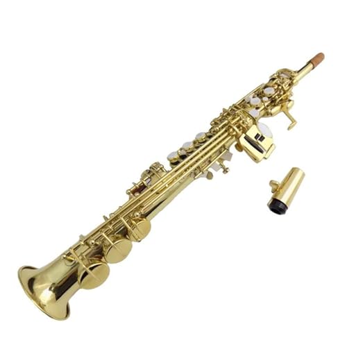 Gerades Saxophoninstrument aus Messing Saxophon für Anfänger von QASKLBN