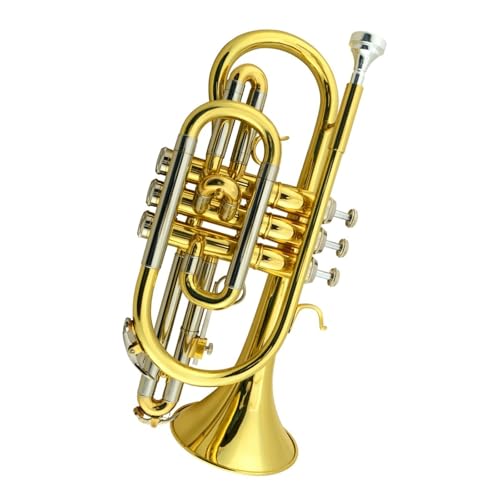 Kornettinstrument Trompete B-Tonart Anfänger Erwachsene professionelle Leistung Musikinstrument Trompete von QASKLBN
