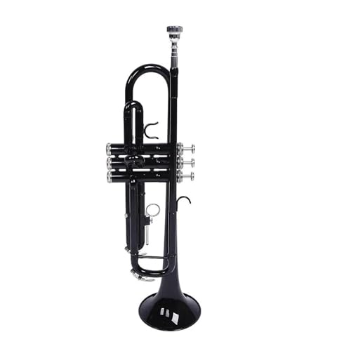 Professionelles Trompeten-Musikinstrumentenset mit schwarzem Nickelüberzug Musikinstrument Trompete von QASKLBN