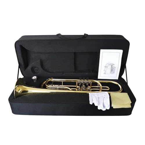 QASKLBN Basstrompete Musikinstrument B-Dur Geeignet für Erwachsene Musikinstrument Trompete QASKLBN Basstrompete Musikinstrument B-Dur Geeignet für Erwachsene Musikinstrument Trompete von QASKLBN