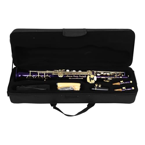 QASKLBN Gerades Saxophon B-Sopransaxophon für Erwachsene Anfänger Saxophon für Anfänger von QASKLBN