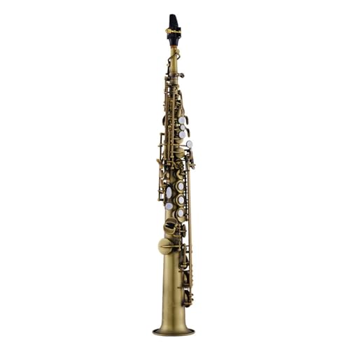 Sopran-Saxophon in B-Dur für Anfänger und Erwachsene Musikinstrument Saxophon für Anfänger von QASKLBN
