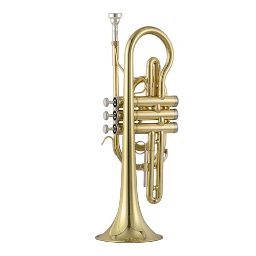 Trompete Instrument Kornett B-Dur professionelle Leistung Musikinstrument Trompete von QASKLBN