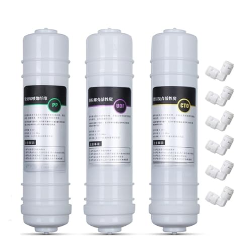 1 Mikron Ppf + Granular Aktivkohlefilter Udf + Cto Carbon Block Filter Wasserfilterkartusche for 5-stufige Umkehrosmose Einfache Installation 1 Mikron Ppf + Granular Aktivkohlefilter Udf + Cto Carbon Block Filter Wasserfilterkartusche for 5-stufige Umkehrosmose Einfache Installation von QASVOU