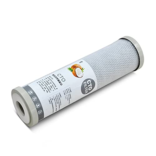 10 Zoll Wasserfilterkartusche CTO/UDF/PP Wasserfilter Aktivkohle Ganzes Wasserfiltersystem Zubehör Einfache Installation(Silver) von QASVOU