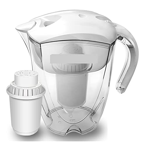 3,5 l alkalischer Mineralwasserkrug mit Filter-Ionisator – 400 l Filter – Reinigungsfiltrationssystem – pH-Alkalisierer Einfache Installation(Pitcher and Filter) von QASVOU