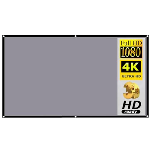 30 Zoll 3:4/16:9/16:10 Tragbare Projektionsleinwand mit hoher Helligkeit, Anti-Licht-Projektorvorhang, reflektierendes Metallgewebe mit schwarzem Rand und Ösen mit Haken for Home, Backyard, Theatre, N 30 Zoll 3:4/16:9/16:10 Tragbare Projektionsleinwand mit hoher Helligkeit, Anti-Licht-Projektorvorhang, reflektierendes Metallgewebe mit schwarzem Rand und Ösen mit Haken for Home, Backyard, Theatre, N von QASVOU
