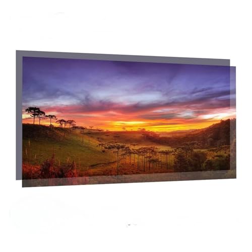 60 84 100 120 130 Zoll 16:9 Projektor-Bildschirmvorhang reflektierend for Stoff-Projektionsbildschirm for Home, Backyard, Theatre, Nights(84 inch) von QASVOU