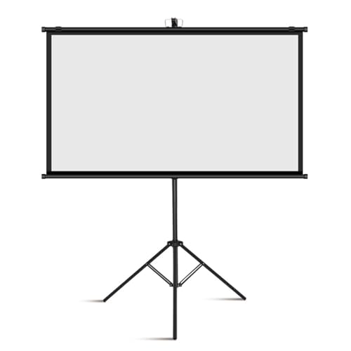 84 Zoll Stativ-Projektorleinwand mit Ständer, weiße Kunststoffleinwand/weißes Fiberglas/4K Photon 4:3/16:9 HD, tragbares Heimkino for Innen- und Außenprojektion for Home, Backyard, Theatre, Nights(Whi 84 Zoll Stativ-Projektorleinwand mit Ständer, weiße Kunststoffleinwand/weißes Fiberglas/4K Photon 4:3/16:9 HD, tragbares Heimkino for Innen- und Außenprojektion for Home, Backyard, Theatre, Nights(Whi von QASVOU