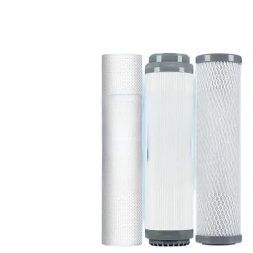 Filterelement-Set, Wasserreiniger, vorne, 3-stufiges 10-Zoll-Filterelement, PP-Baumwolle, Aktivkohle, dreistufiges Vorfilterelement Einfache Installation(PP+UDF+CTO3) von QASVOU
