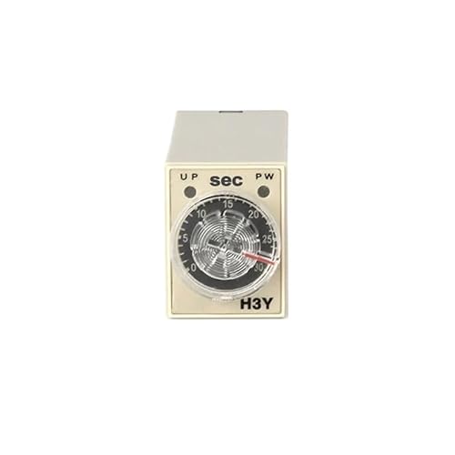 1 Satz H3Y-2 AC220V Zeitrelais Verzögerungstimer 5/10/30/60 Minute/Sekunden mit Sockel 8PINS Spannungsrelais(0-60S) von QAVLXIE