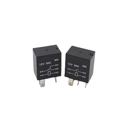 10 STÜCKE Auto Violett Relaiseinsatz Relaisdichtung Wasserdicht Kfz-Relais 30A 12 V/24 V 4-polig 5-polig Kupferanschluss Auto Relais(12V 5PIN) von QAVLXIE