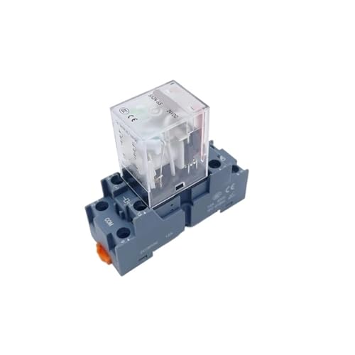 10 Stück HH52P 54P 62P Silberkontakt Miniaturspule Allgemeiner elektromagnetischer Zwischenrelaisschalter mit Sockel MY2NJ MY4NJ LY2NJ(SA2N-LY DC24V 10A) von QAVLXIE