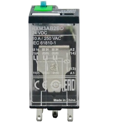 10A Zwischenrelais 11 PIN Miniatur im Relais 3CO RXM3AB1BD RXM3AB1JD RXM3AB1P7 RXM3AB1F7 RXM3AB1B7 RXM3AB1ED RXZE2S111M(RXZE2S111M) von QAVLXIE