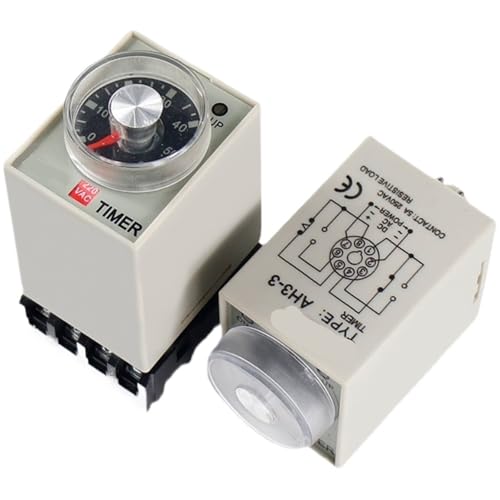 1PCS 24VAC Power On Delay AH3-3 Timer 0-60 min Relais mit Sockel PF083A 1PCS 24VAC Power On Delay AH3-3 Timer 0-60 min Relais mit Sockel PF083A von QAVLXIE