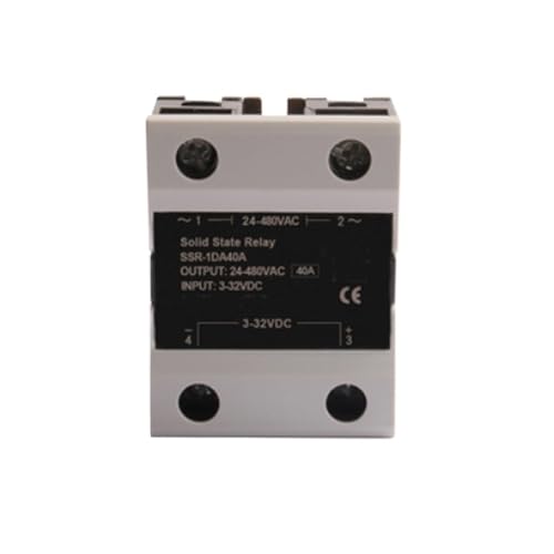 3-32 VDC einphasiges Halbleiterrelais 24-480 VAC SSR-10DA/25DA/40DA for I-50-Kühlkörperkühler(SSR-40DA) von QAVLXIE