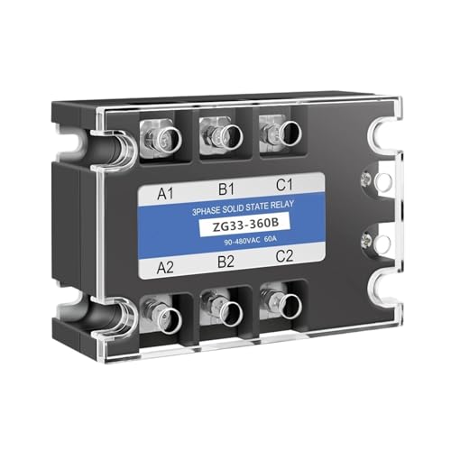 3 Phasen Halbleiterrelais DA 60a 80a 100a 120a 150A 200A 90-480VAC ZG33 3-32VDC zu AC Drei SSR-Relais(120a) von QAVLXIE