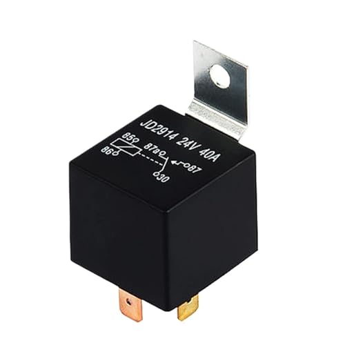 4 5 Pins 4P 5P 40A Wasserdichtes Autorelais Kfz-Relais Schließer 12V/24V Kupferanschluss Autorelais mit Relaissockel(12V 4P With Socket) von QAVLXIE