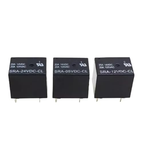 5 Teile/los Leistungsrelais SRA-05VDC-CL SRA-12VDC-CL SRA-24VDC-CL 5V 12V 24V 20A 5PIN(24V) von QAVLXIE