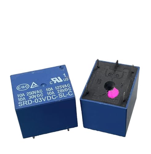 5PCS Relais SRD-12VDC-SL-C SRD-24VDC-SL-C SRD-48VDC-SL-C 12V 24V 48V 10A 250VAC 5PIN T73(48V) von QAVLXIE