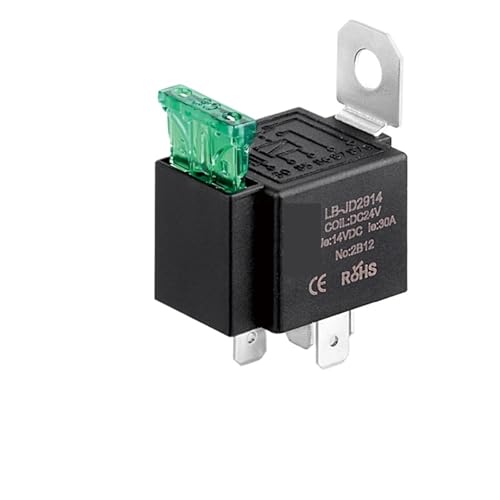 80A Kfz-Relais 12V24V Integriertes 4/5 Fuß wasserdichtes, öldichtes und staubdichtes Auto-Motorrad-Universalrelais(2914 5p 24v-30A B) von QAVLXIE