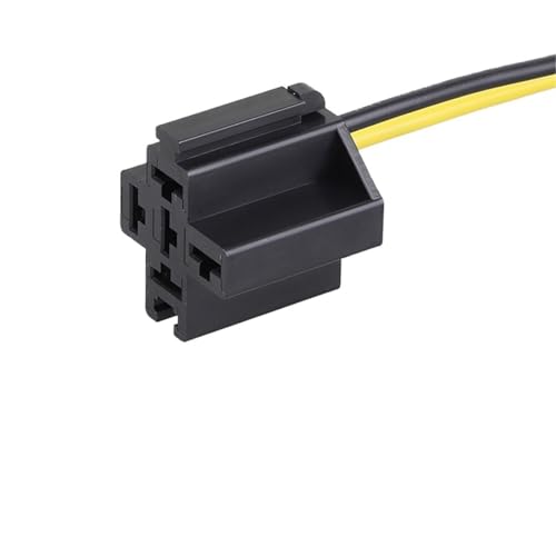 80A Kfz-Relais 12V24V Integriertes 4/5 Fuß wasserdichtes, öldichtes und staubdichtes Auto-Motorrad-Universalrelais(30A-40A 4p Connector) von QAVLXIE