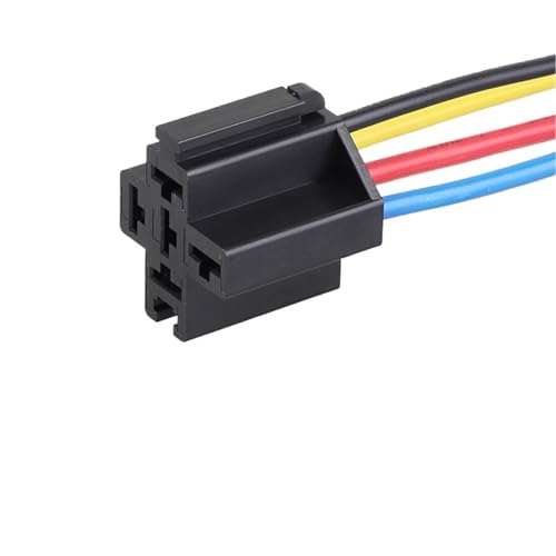Autorelais 12V24V Hochstrom 4 Fuß 5 Fuß 80A Auto mit Steckrelais(30A-40A 5p Connector) von QAVLXIE
