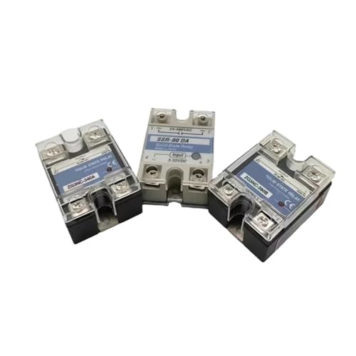 DC-AC SSR 10a 20a 25a 40a 24-480VAC bis 3-32VDC einphasiges SSR-Halbleiterrelais(White shell,1615D) von QAVLXIE