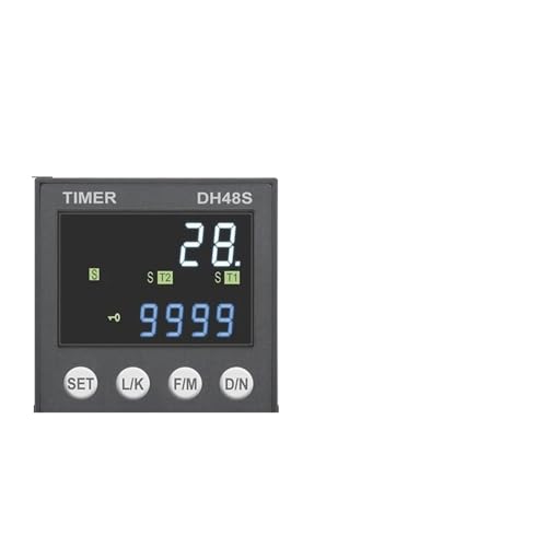 DH48S DC/AC24V AC220V Präzisionsprogrammierbares Verzögerungsrelais 0,01S-99990H mit Sockelsockel Zeitrelais der Serie DH48S(YH-5TA - 24V ACDC) von QAVLXIE