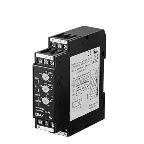 Dreiphasiges Spannungs- und Phasenfolge-Phasenausfallrelais K8DS-PH1 K8DS-PM2 K8AK-PM2 PA2 001 PH1(K8AK-PM2) von QAVLXIE