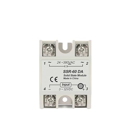 Halbleiterrelais SSR-60DA SSR-75DA SSR-80DA SSR-100DA DC3-32V Eingang AC24-380V Ausgangsrelaismodul Einphasen-DC-Steuerung AC(SSR-60DA) von QAVLXIE