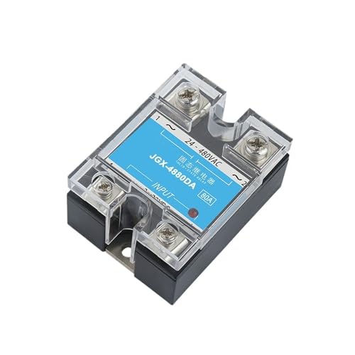 JGX-4810DA 10A-100A DC-Steuerung AC Solid State Relais Eingang 3-32VDC Steuerausgang 24-480VAC (SSR-DA)(JGX-4880DA) von QAVLXIE