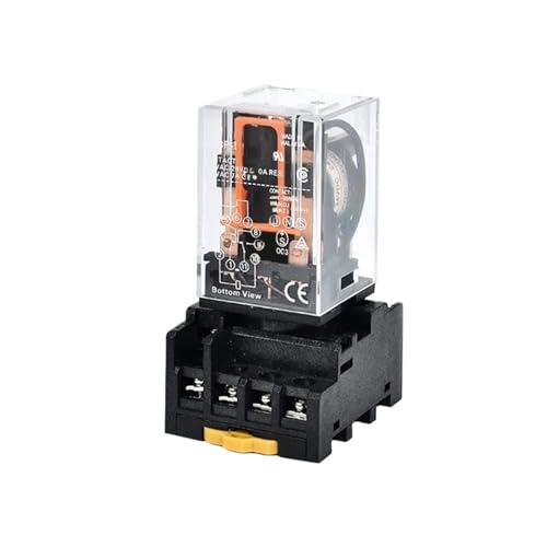 MK2P-I MK3P-I Zwischenrelais Kupferspule Silberkontakt General Micro Mini Elektromagnetisches Relais Kleines Relais AC220V/DC24V(5 PCS,2P-IAC220V With Base) von QAVLXIE