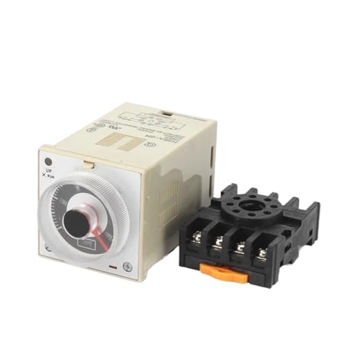 Multifunktionales Zeitrelais H3BA-8H 8PIN, mit Sockel, ein Satz Sofortwirkung, ein Satz Verzögerung DC24V AC220V(AC220V) von QAVLXIE