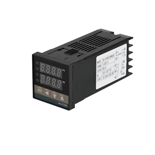 REX-C100VAN Digitaler PID-Thermostat-Temperaturregler digital REX-C100/ 40A SSR-Relais/K-Thermoelementsonde/Kühlkörper(REX-C100 MDN) von QAVLXIE