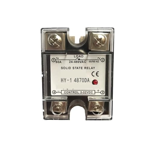 SSR-10DA 15A 25A 40A 50A 60A 70A 75A 80A 90A 100A 120A Einphasige DC-Steuerung AC 3-32VDC BIS 24-480V Halbleiterrelais Kunststoff(SSR-70DA) von QAVLXIE