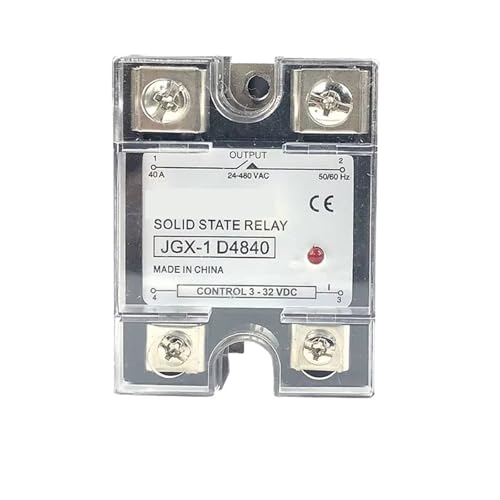 SSR-10DA 25DA 40DA SSR Einphasige Steuerung AC Kühlkörper 220 V Relais Zu 3-32 VDC SSR-10DA 25DA 40DA Kunststoff Abdeckung Solid State(DD(DC-DC),100A) von QAVLXIE