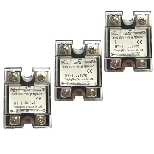SSR-10VA 15VA 25VA 40VA 60VA 75VA 80VA 100A 120A Ausgang 0-380VAC Einphasiges Halbleiter-Spannungsreglerrelais Kunststoffabdeckung(SSR-120VR) von QAVLXIE