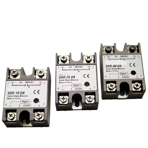 SSR-40DA/40AA/40DD Halbleiterrelais mit 10 A/25 A/40 A/60 A/80 A/100 A for die PID-Temperaturregelung(DA(DC-AC),SSR-80DA) von QAVLXIE