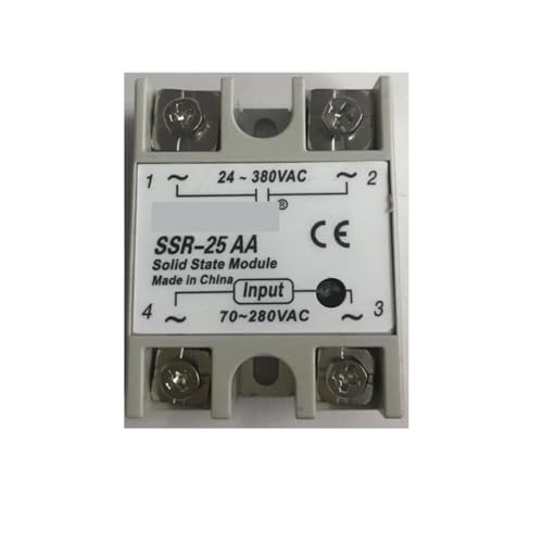 SSR-60AA Halbleiterrelais 60 AModul Eingang 70–280 V AC Ausgang 24–380 V AC for Automatisierungszubehör von QAVLXIE