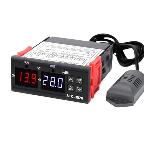 STC-3028 LED Digital Thermostat Temperaturregler Temperaturregler Relais Heizung Kühlung for Inkubator AC 110-220 V NTC(DC24V) von QAVLXIE