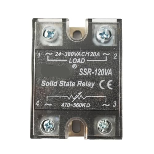 Widerstandssteuerspannungsregler 380 V AC-Last Hochstrom-Halbleiterrelais 220 V 10 A 25 A 40 A 80 A 100 A 120 A(SSR-120VA (120A)) von QAVLXIE