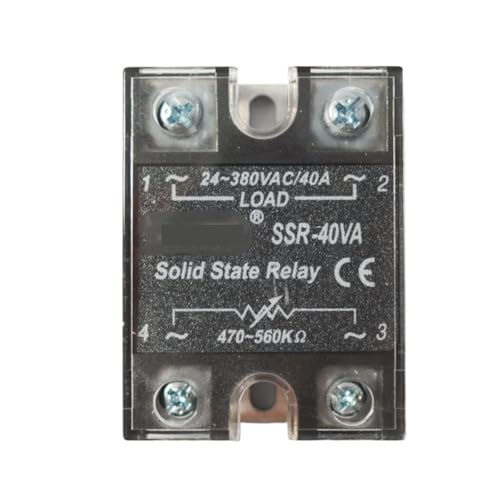 Widerstandssteuerspannungsregler 380 V AC-Last Hochstrom-Halbleiterrelais 220 V 10 A 25 A 40 A 80 A 100 A 120 A(SSR-40VA (40A)) von QAVLXIE