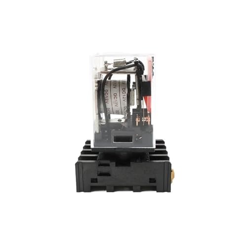 Zwischenrelais MK2P-I MK2P kleines elektromagnetisches Relais mit Sockelsockel 8PIN PF083A DC12V DC24V AC110V AC220V(AC220V) von QAVLXIE