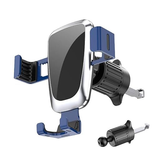 QAYOBN Auto Handyhalterung, für Audi Q4 e-tron 2022 2023 2024 2025 Drehbar einstellbar Rutschfestes Car Innenraum Zubehör EIN-Knopf-Release Smartphone Halterung Zubehör,B von QAYOBN