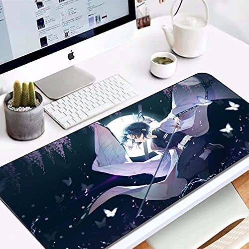 Gaming-Mauspad großer Anime 800x300mm XXL Large Anime Mousepad - Empfindliche Genähten Kanten wasserdichte - rutschfeste Süß schön Anime Mädchen von QApoerONOne