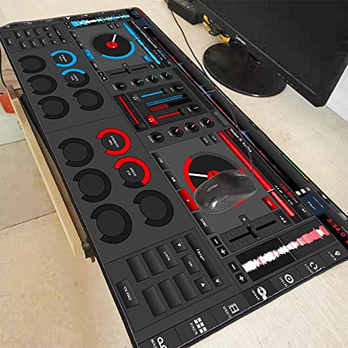 XXXL mauspad Gaming titanwolf 1200x600mm - XXL Tischunterlage Large Size - verbessert Präzision und Geschwindigkeit - Genähten Kanten Einfachheit Kunst Musik Spieler von QApoerONOne