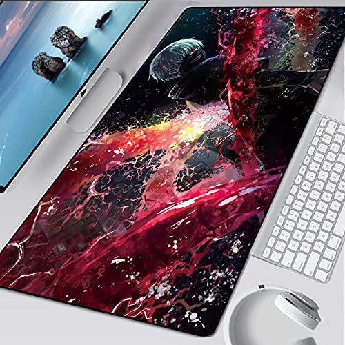 mauspad Gaming 1200x600mm XXL Large Anime Mousepad - Empfindliche Genähten Kanten wasserdichte - rutschfeste Cartoon cool Anime Charakter von QApoerONOne